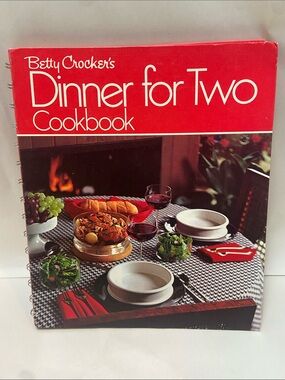 Betty Crocker Red Dinner for Two Spiral-Bound Cookbook